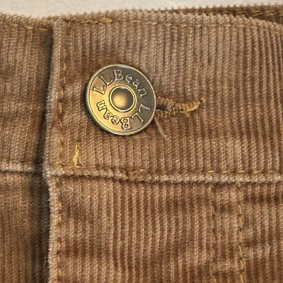 L L Bean Men's BeanFlex® Corduroy Pants Dune Brown Standard Fit Straight Leg EUC - Picture 3 of 11